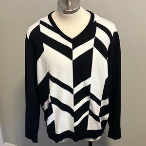 Alfani Black and White Sweater